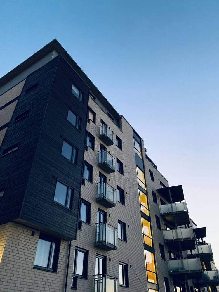 Small apartment building exterior